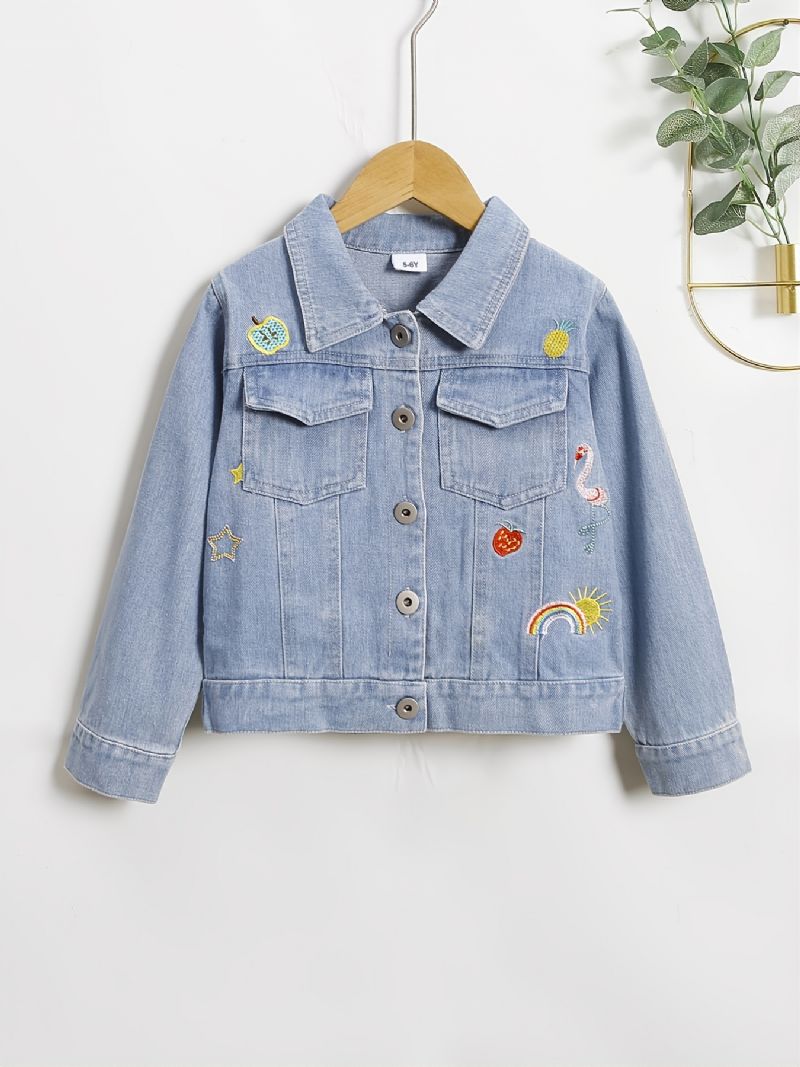 Casual Barn Denim Brodert Jakke